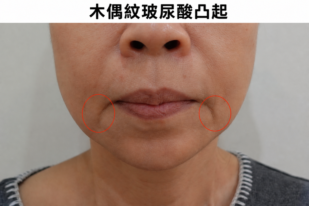 Failed hyaluronic acid injection for marionette lines